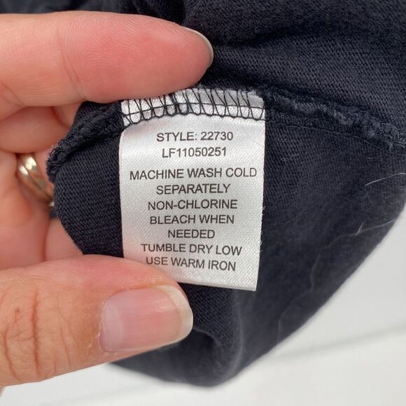 BEA Classics Womens Cotton V-Neck Short Sleeve Pullover Basic Tee Black XL - Picture 5 of 9